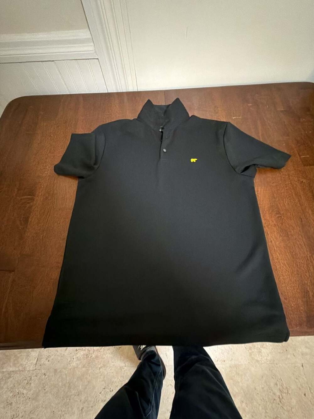 Jack Nicklaus Men's Black Short Sleeve Polo Golf Shirt Size Large